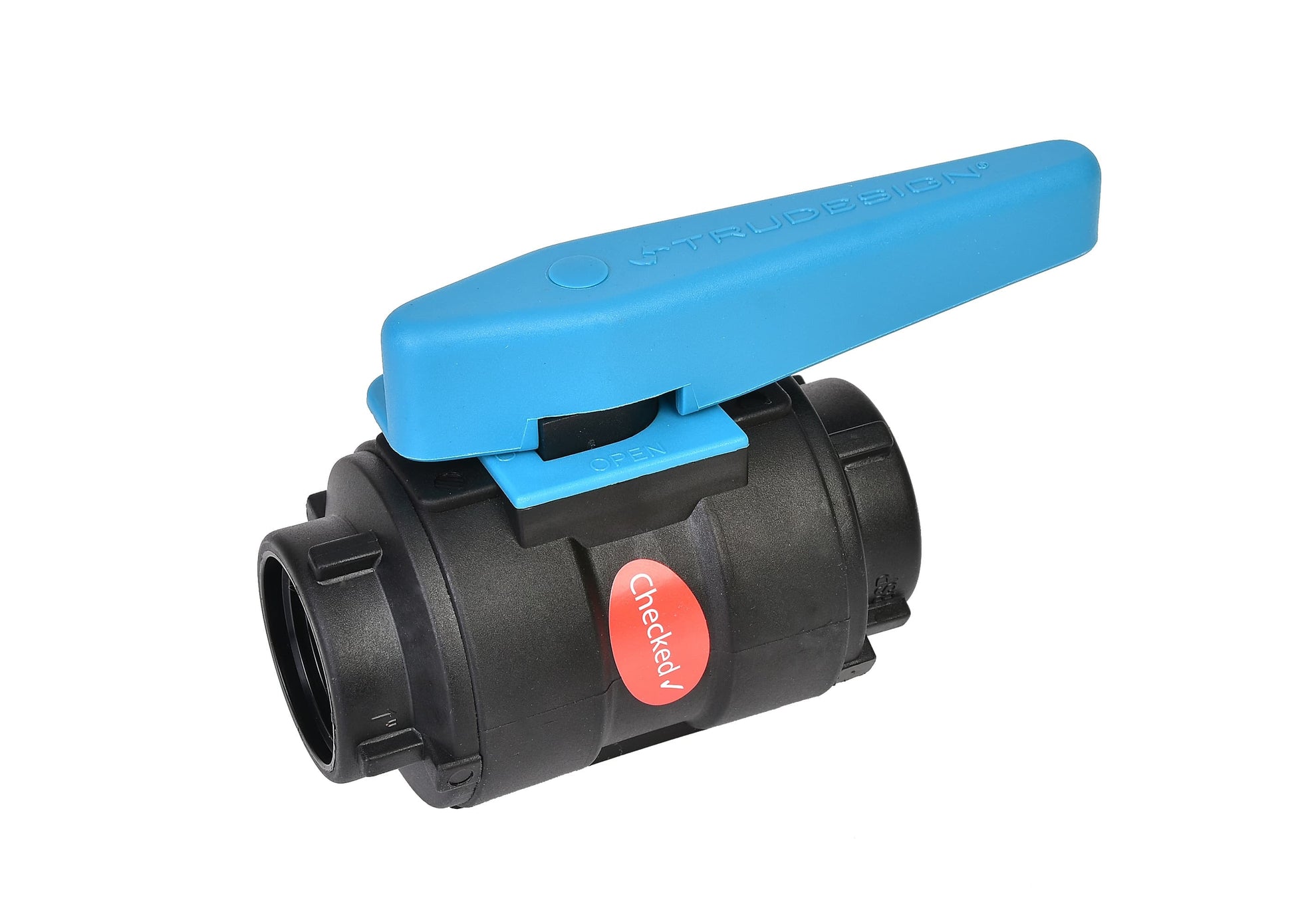 TruDesign Certified Ball Valve with BSP threads and GRP body. Lockable handle prevents accidental operation—ideal for marine waste and bilge systems. Made from corrosion-proof composite with Teflon seals for smooth, long-lasting use above or below the waterline. Lightweight and durable.

