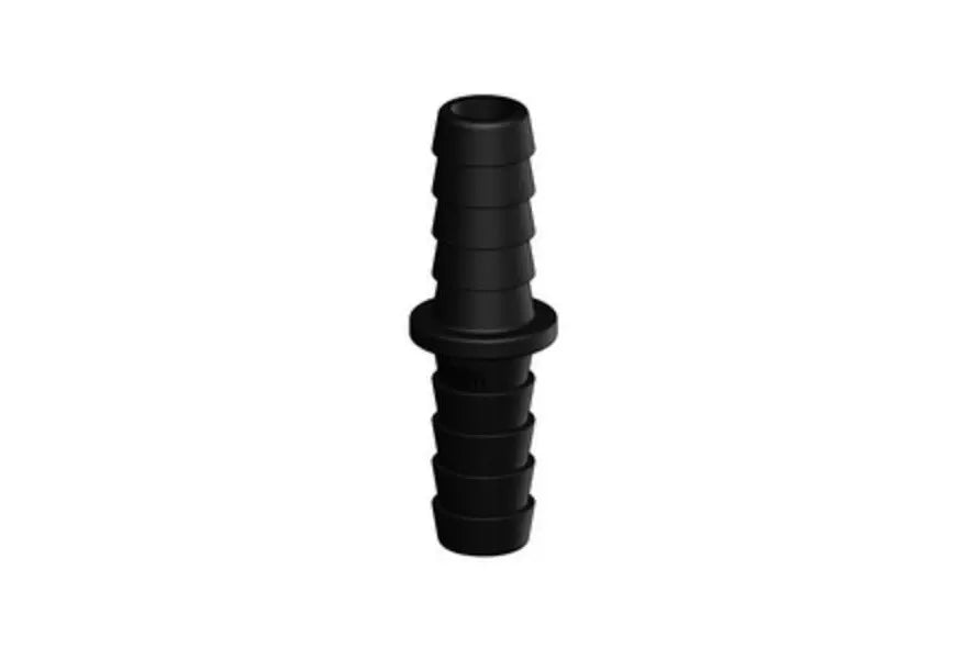 TruDesign Straight Connector made from black glass-reinforced nylon composite. Designed to securely connect two hoses in a straight line within marine plumbing setups. UV-resistant, corrosion-proof, and ideal for fresh, grey, or black water systems. Lightweight and easy to install