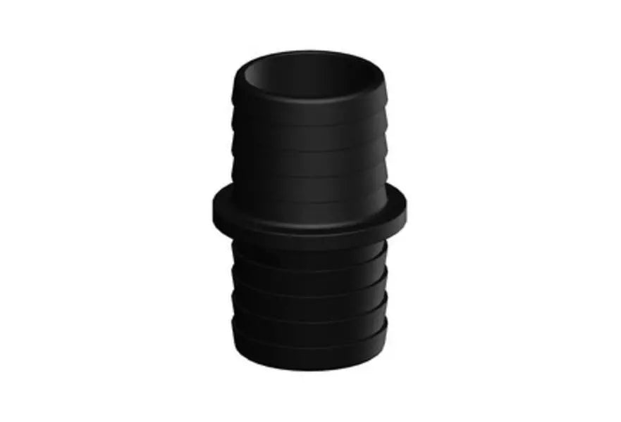 TruDesign Straight Connector made from black glass-reinforced nylon composite. Designed to securely connect two hoses in a straight line within marine plumbing setups. UV-resistant, corrosion-proof, and ideal for fresh, grey, or black water systems. Lightweight and easy to install.


