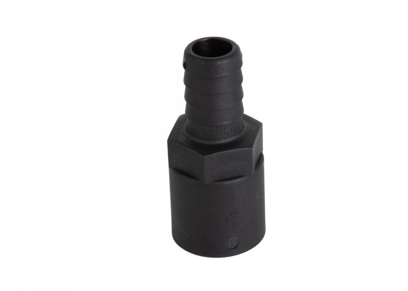 TruDesign long thread tail fitting with female BSP thread in black GRP. Designed for secure marine hose connections through hulls or bulkheads. Corrosion- and UV-resistant, suitable for diesel, petrol, and water systems. Lightweight, durable, and easy to install on any hull type.

