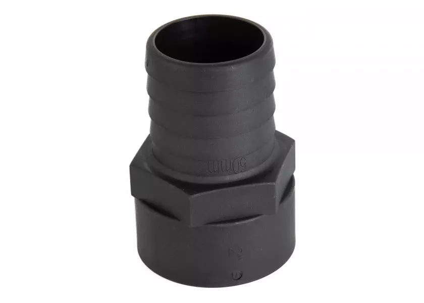 TruDesign long thread tail fitting with female BSP thread in black GRP. Designed for secure marine hose connections through hulls or bulkheads. Corrosion- and UV-resistant, suitable for diesel, petrol, and water systems. Lightweight, durable, and easy to install on any hull type.

