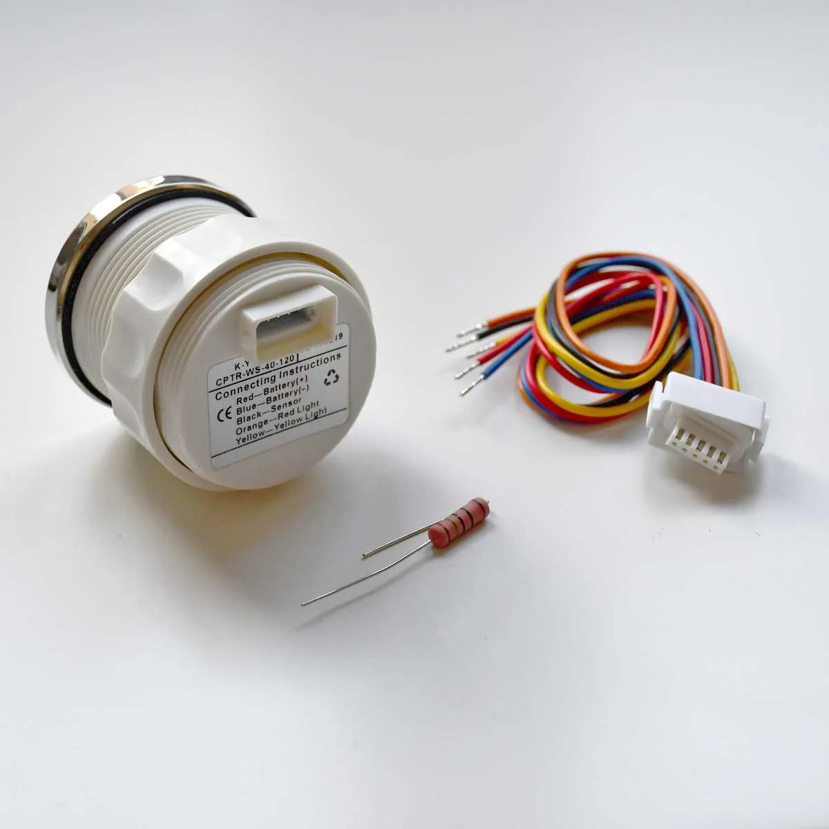 Universal analog fuel level indicator with 52mm cut-out and dual voltage support (12V/24V). Easy-to-read dial for precise fuel monitoring. Compatible with standard fuel senders. Ideal for boats, RVs, cars, and generators. Durable and easy to install.