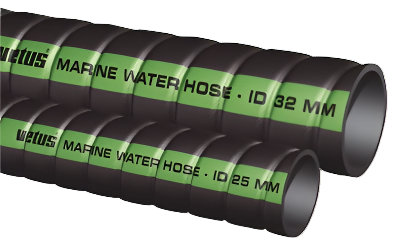 Vetus cooling water hose made for marine engine cooling systems. Flexible and corrosion-resistant hose sold per meter for custom fitting. Ensures reliable water flow and engine cooling on boats and yachts. Suitable for marine environments.