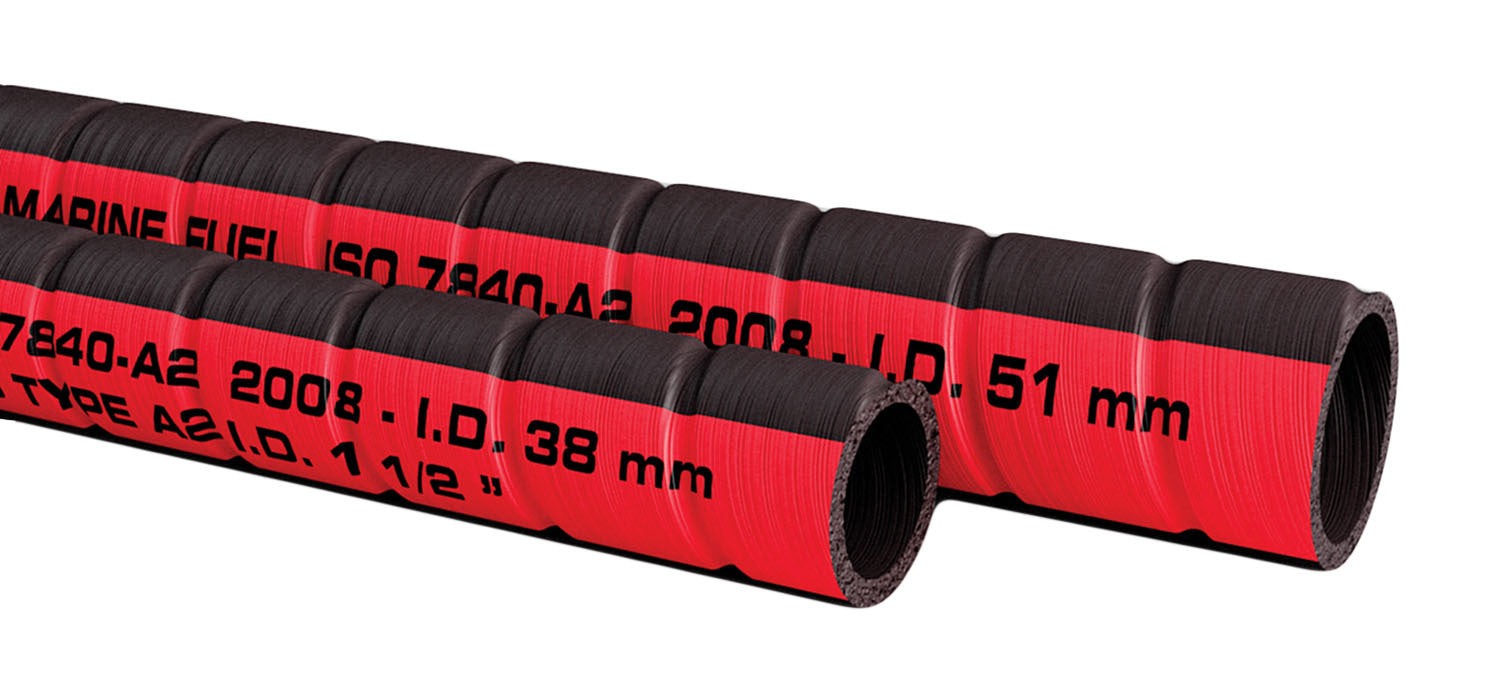 Vetus Fuel Filler Hose in 38mm and 51mm diameters, designed for marine fuel systems. Durable, flexible, and resistant to fuel and weather conditions. Perfect for safe and efficient fuel filling on boats and yachts. Available in two popular sizes for marine applications.
