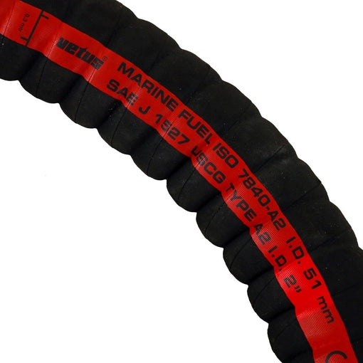 Vetus Fuel Filler Hose in 38mm and 51mm diameters, designed for marine fuel systems. Durable, flexible, and resistant to fuel and weather conditions. Perfect for safe and efficient fuel filling on boats and yachts. Available in two popular sizes for marine applications.