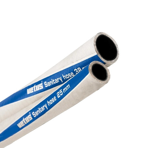 Vetus "No-Smell" Sanitation Hose engineered to block odors in marine sanitation systems. Flexible and corrosion-resistant, designed for boats and yachts. Ensures hygienic and reliable waste discharge. Suitable for marine sanitation applications.