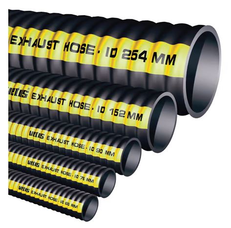 Vetus Rubber Exhaust Hose from the SLANG Series, engineered for marine engine exhaust systems. Heat-resistant, corrosion-resistant, and flexible rubber construction ensures reliable exhaust flow on boats and yachts. Suitable for marine exhaust applications.

