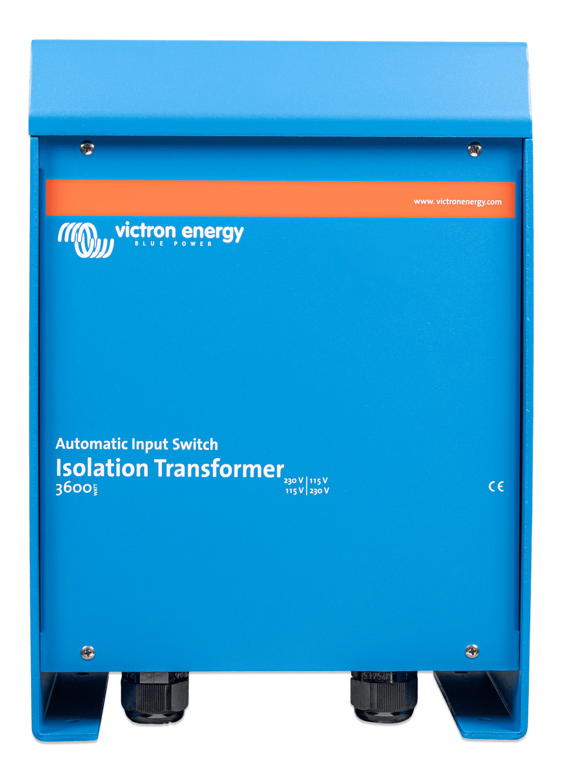 Victron 3600 W isolation transformer for 115/230 V AC marine and RV power systems. Delivers galvanic isolation, eliminates shore power corrosion risk, and provides enhanced protection for high-capacity onboard electrical loads in saltwater and harsh environments.