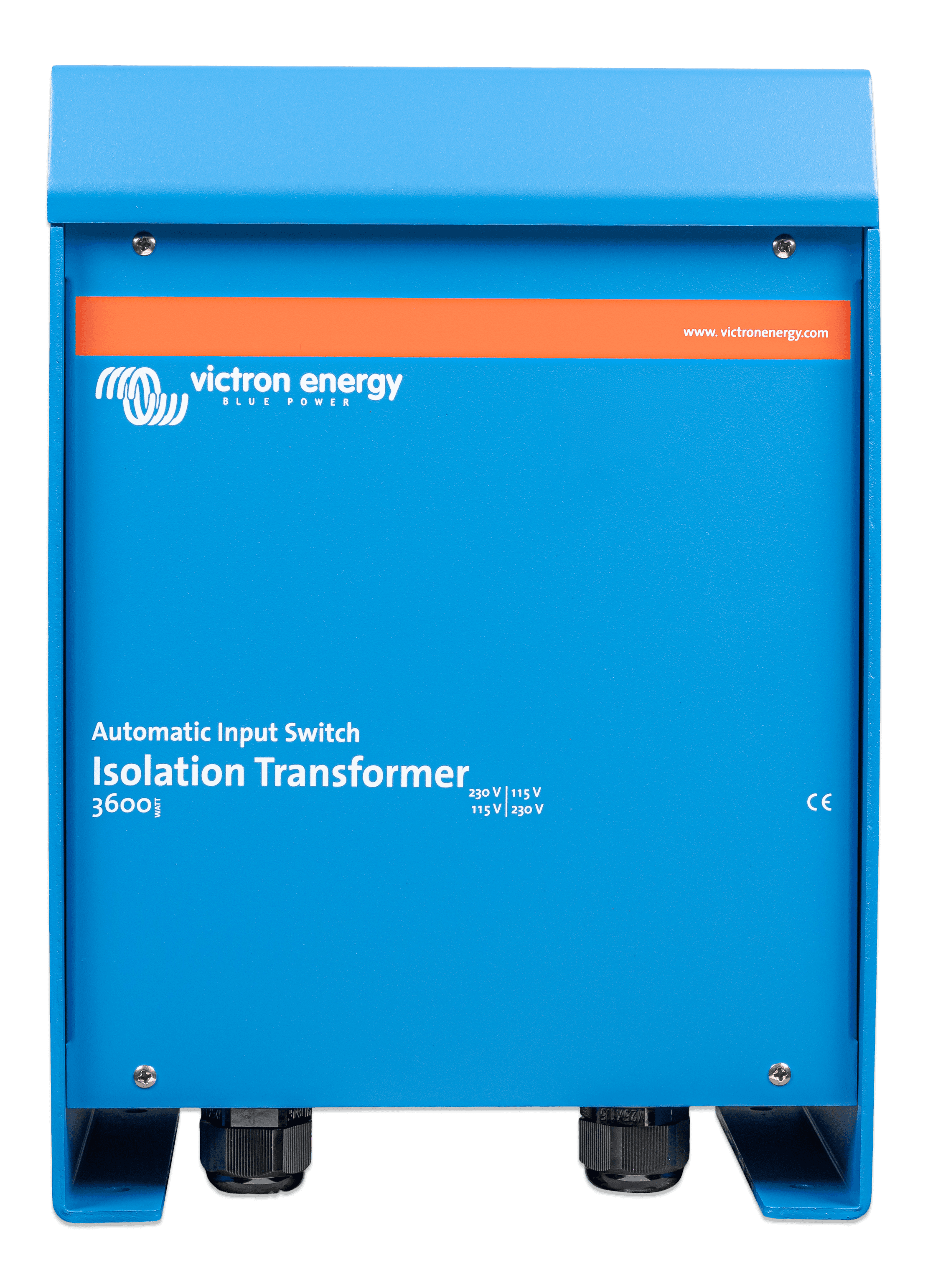 Victron 3600 W isolation transformer for 115/230 V AC marine and RV power systems. Delivers galvanic isolation, eliminates shore power corrosion risk, and provides enhanced protection for high-capacity onboard electrical loads in saltwater and harsh environments.