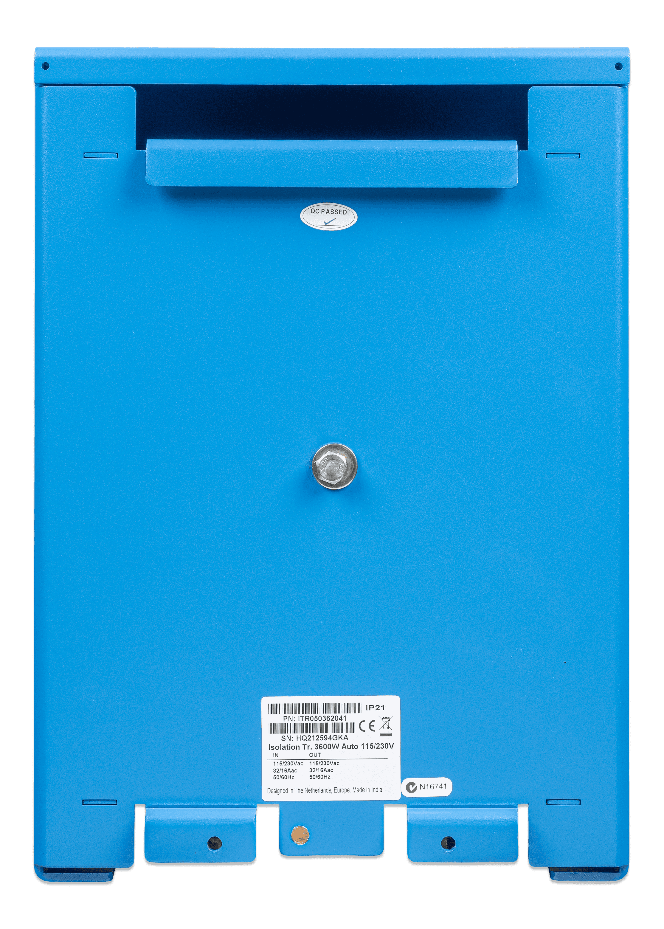 Victron 3600 W isolation transformer for 115/230 V AC marine and RV power systems. Delivers galvanic isolation, eliminates shore power corrosion risk, and provides enhanced protection for high-capacity onboard electrical loads in saltwater and harsh environments.