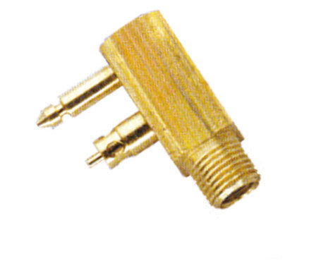 Brass male tank connector with 1/4" NPT thread for Yamaha outboard fuel tanks. Corrosion-resistant and marine-grade, designed for secure fuel connections on the tank side. Ideal for Yamaha fuel systems and compatible with standard marine fuel fittings.