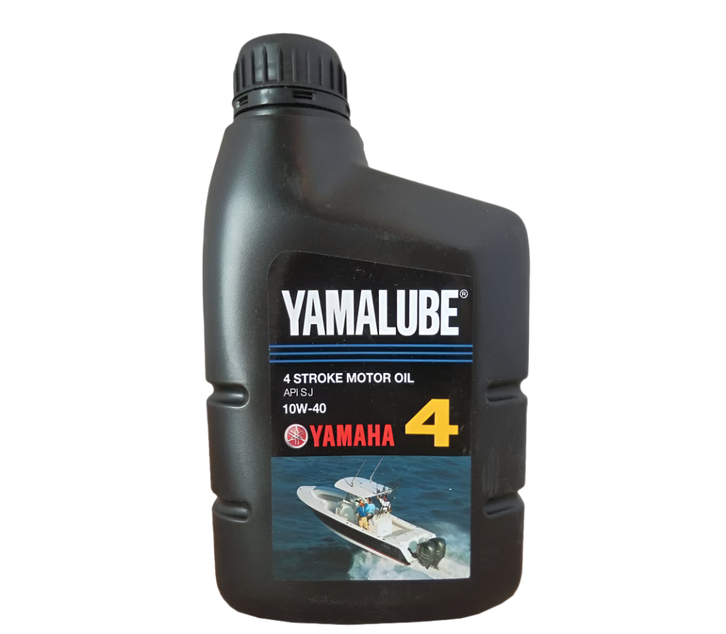 Yamalube 4‑Stroke Marine Engine Oil, NMMA FC‑W certified, available in 10W-30 and 20W-40. Mineral-based formula delivers superior protection against rust, foam, and wear in high-RPM marine engines. Designed for harsh saltwater and freshwater use in outboards.

