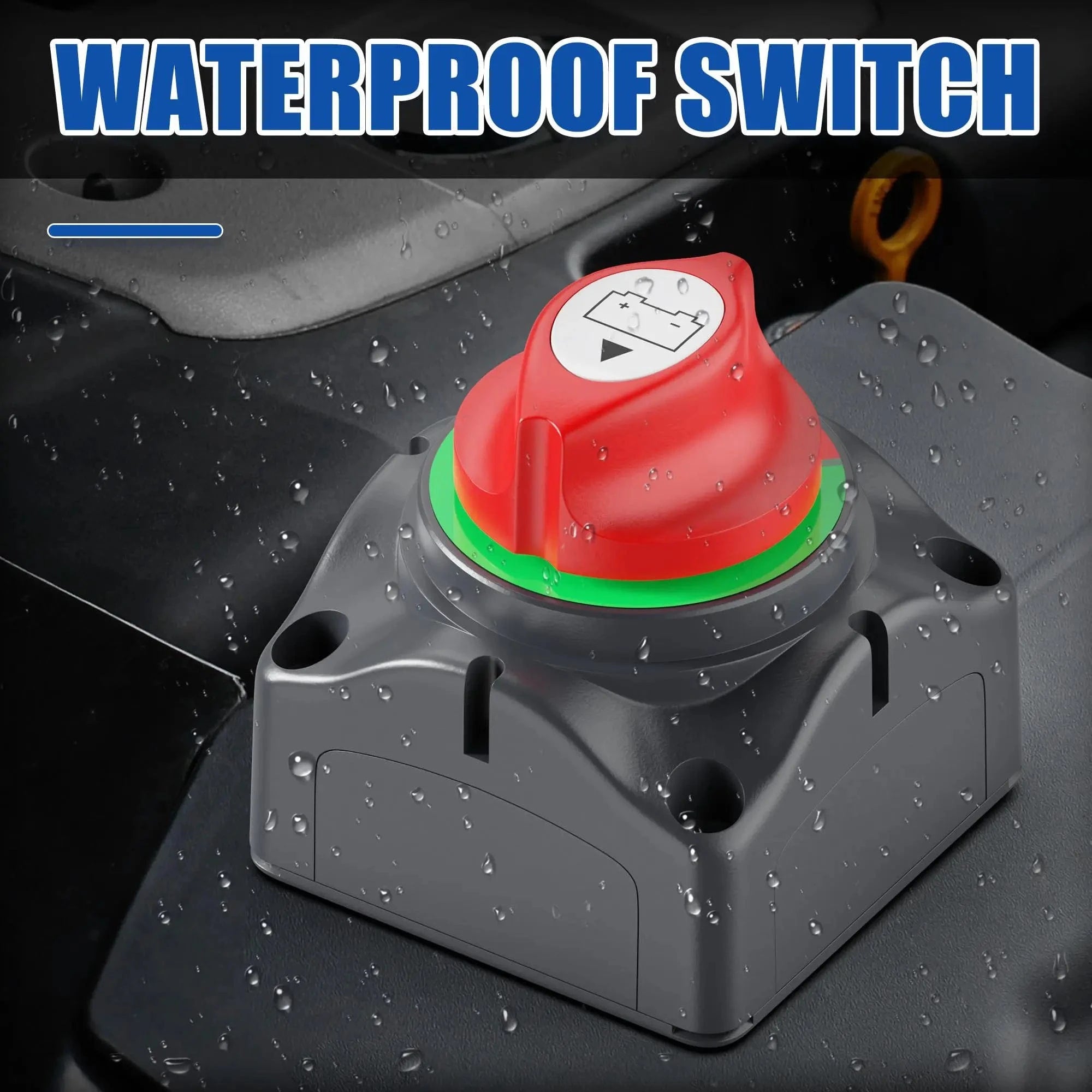 ZeeVolt ZV9746 Heavy Duty Battery Isolator Switch, 1-2-Both-OFF 4 Position rotary switch rated 200A continuous, 275A intermittent, and 1000A cranking at 12V DC. Built with ABS housing and copper studs for safe, corrosion-resistant durability. Ideal for boats, RVs, trucks, and trailers. Available in Rimal Marine UAE.