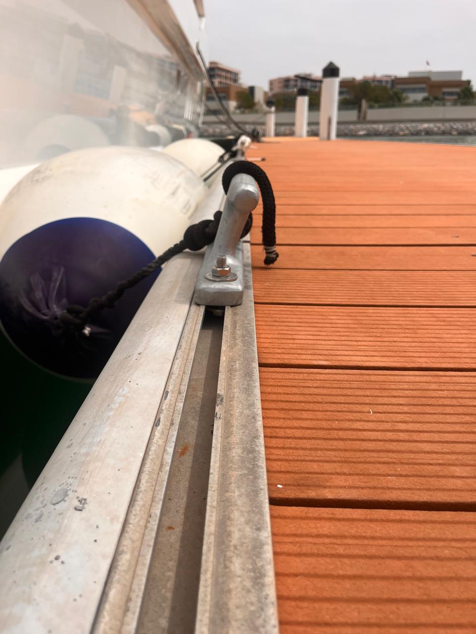 Aluminium Mooring Cleat 12" – Heavy Duty Marine Dock Cleat | M12 Bolt Mount | Dubai UAE - RIMAL MARINE