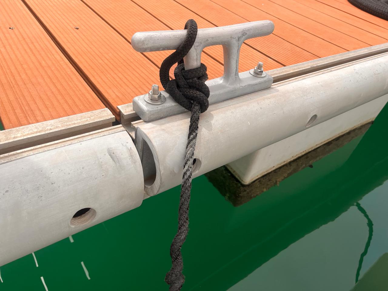 Aluminium Mooring Cleat 12" – Heavy Duty Marine Dock Cleat | M12 Bolt Mount | Dubai UAE - RIMAL MARINE