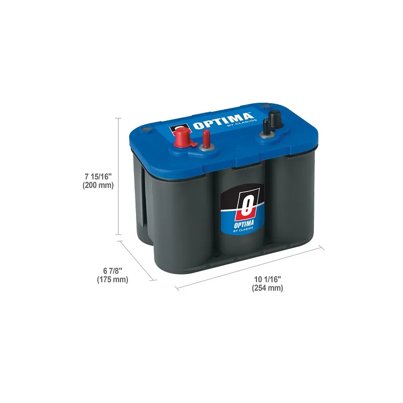 OPTIMA BLUETOP® 34M AGM Marine Battery – 12V 50Ah 800 CCA