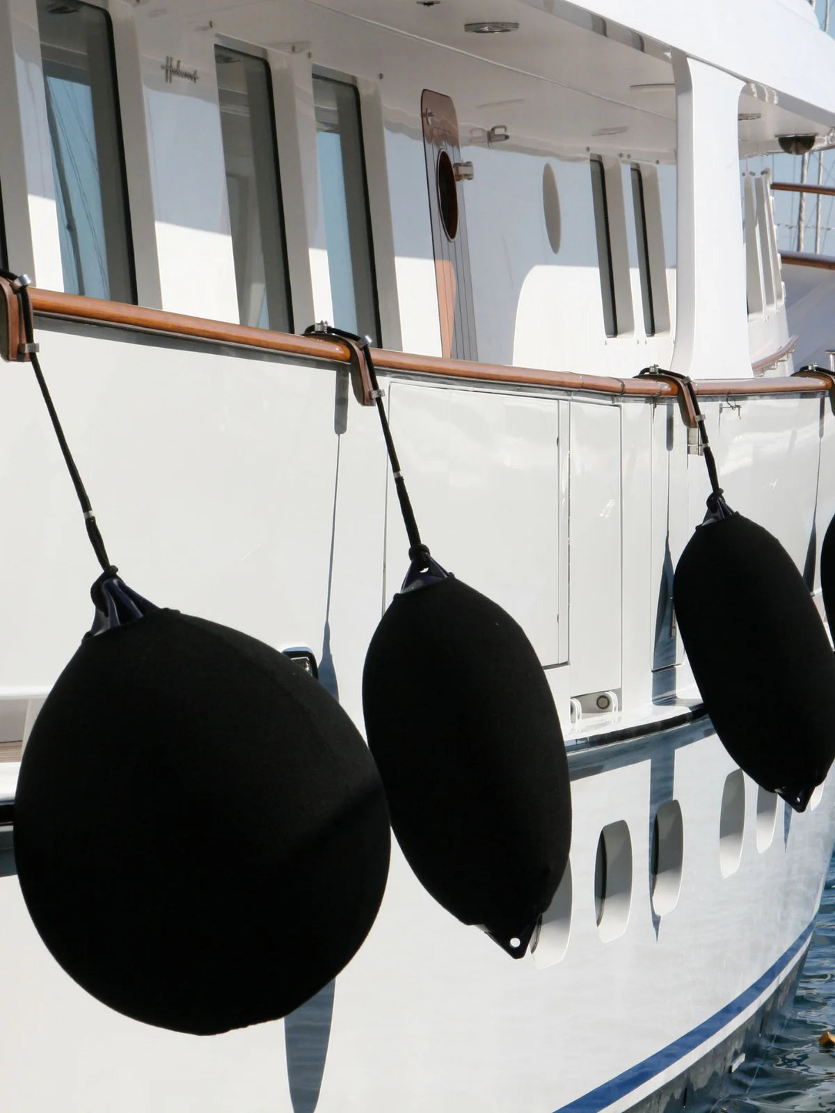 Fendequip Fender Covers provide durable, UV-resistant protection for marine fenders. Made from non-abrasive acrylic fabric, they prevent scuffs and abrasions, preserving your boat's finish. Available in multiple sizes and colors to fit various fender brands.

