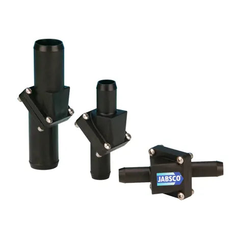 JABSCO Inline Non-Return Valve designed to prevent backflow in marine plumbing systems. Durable, corrosion-resistant, and easy to install valve for bilge pumps and freshwater systems. Ensures one-way water flow to protect pumps and pipes.

