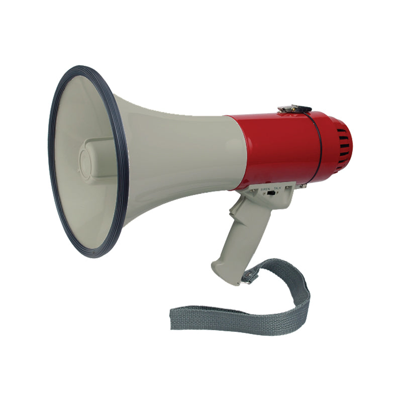 LALIZAS 20 watt megaphone with siren and 400 meter range, ideal for marine safety, emergency response, and crowd communication, features loud clear audio, ergonomic grip, and durable construction for reliable performance in outdoor conditions