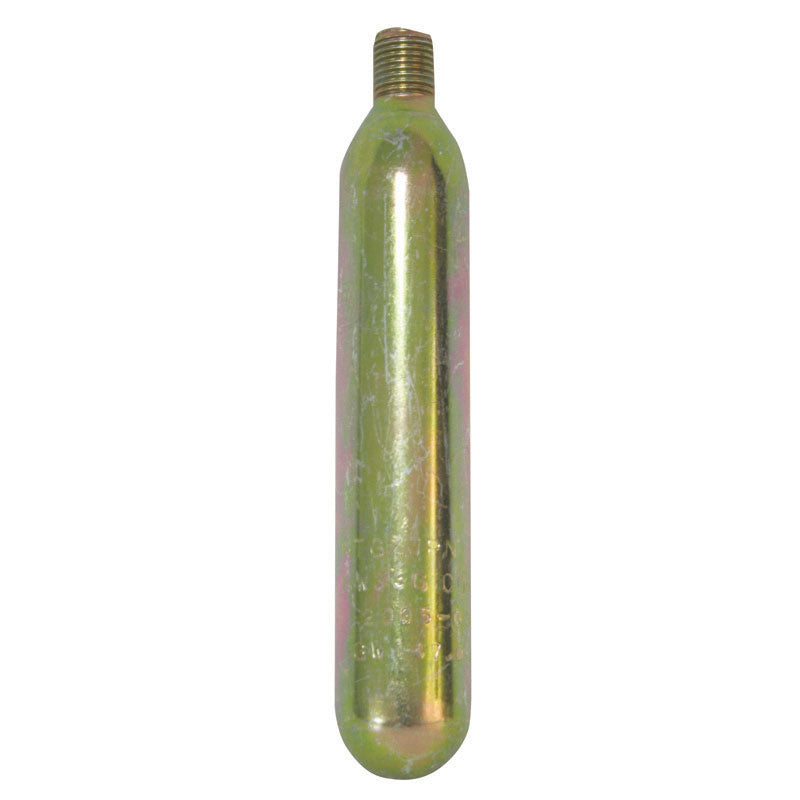Lalizas CO₂ cylinders for inflatable lifejackets, replacement gas cartridges for manual and automatic inflation systems, corrosion-resistant marine safety accessories, available in multiple sizes for lifejacket rearming and maintenance