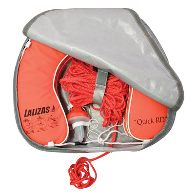 LALIZAS Set – Horseshoe Lifebuoy “Quick RD” with Light, Rope & Case