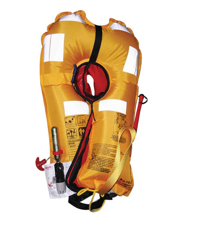 Lalizas Lamda 275N Inflatable Lifejacket offers SOLAS/MED-MER certified safety, ideal for offshore and commercial marine use. High buoyancy, auto-inflation, ergonomic design, and reflective detailing ensure reliable performance in extreme maritime conditions.