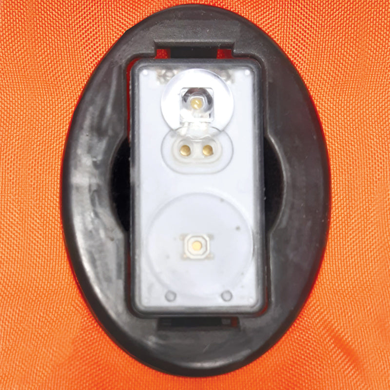 LALIZAS water-activated LED flashing life jacket light, compact and lightweight safety beacon, provides high-intensity flashing for enhanced visibility during marine emergencies and night rescues, essential life-saving equipment for boats and offshore use