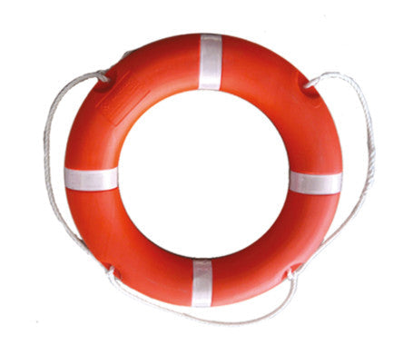 2.5 kg buoyancy life ring marine safety flotation device, durable UV-resistant construction for emergency rescue, ideal for boats, docks, and offshore marine safety compliance