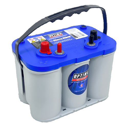 Optima Blue Top 12V 55 Ah Battery 8016 253 BT DCM 4.2 AGM (12V/ C20 55Ah/ CCA 765A/ C5 50Ah)