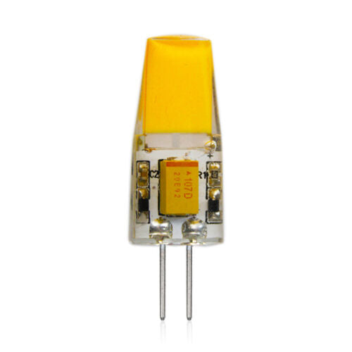 (6pcs/pack) G4 COB LED Light Bulb Crystal Silicone Capsule Lamp 12V 2700K RED