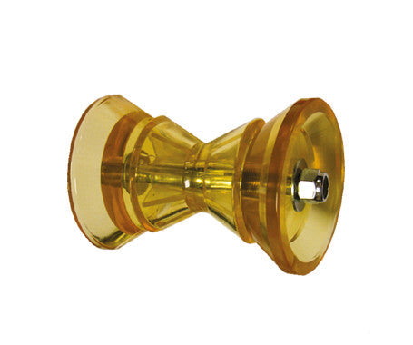 super bow roller 3-piece set in 3 inch and 4 inch sizes for boat trailers, made from durable non-marking material, protects boat bow during loading and docking, UV and saltwater resistant for marine environments, provides smooth and secure trailering

